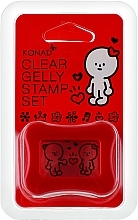 Штамп для стемпинга прозрачный, красный - Konad Clear Jelly Stamp — фото N1