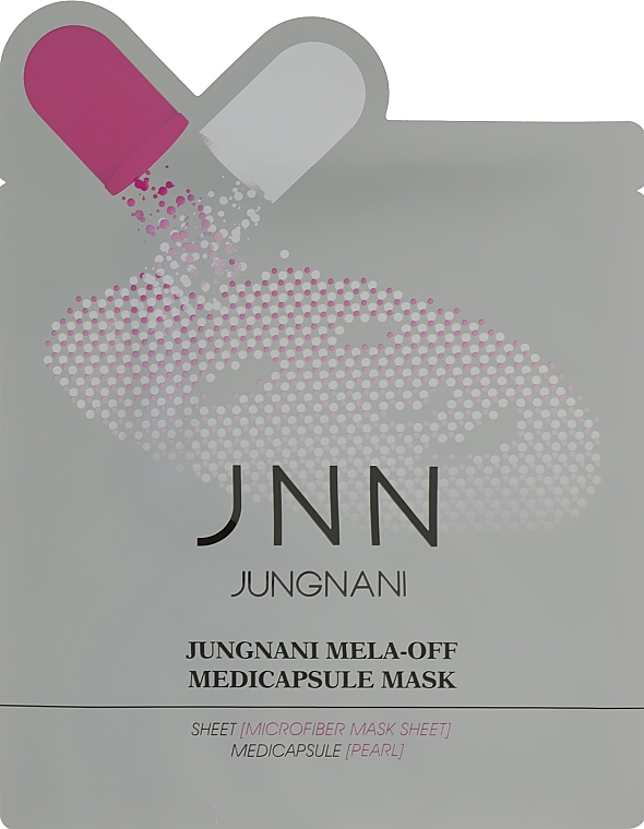 Маска освітлювальна з екстрактом перлів - Jungnani Mela-Off Pearl Mask Sheet — фото N1