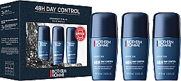 Парфумерія, косметика Набір - Biotherm Homme Day Control Roll-On Trio(deo/3x75ml)