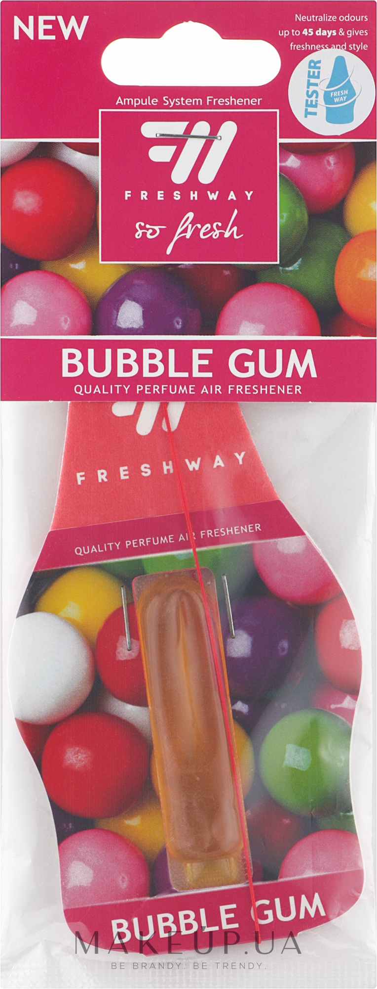 Ароматизатор для автомобіля "Bubble Gum" - Fresh Way So Fresh — фото 4.5ml