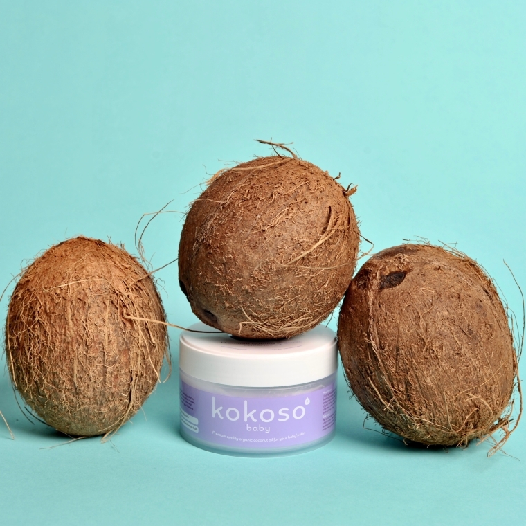 Дитяче кокосове масло - Kokoso Baby Skincare Coconut Oil — фото N7