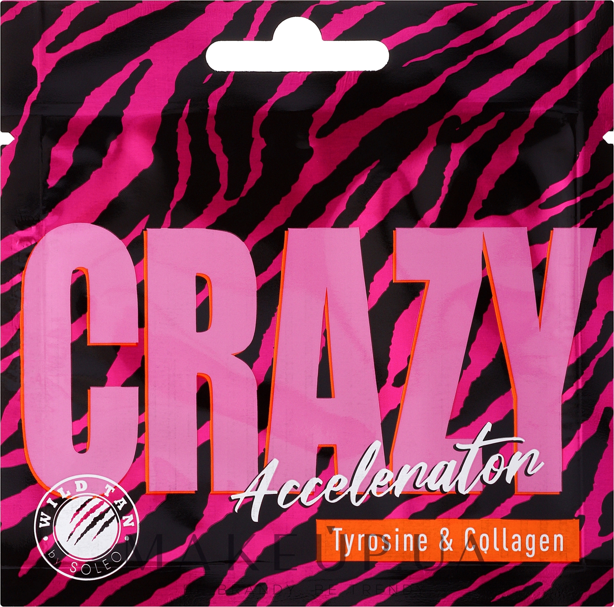 Крем-активатор для солярію з антивіковим ефектом - Wild Tan Crazy Accelerator Tyrosine & Collagen (міні) — фото 15ml