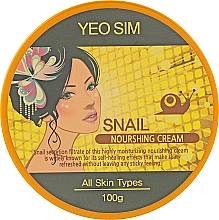 Живильний крем для обличчя з равликовим екстрактом - Yeo Sim Snail Nourishing Cream — фото N1