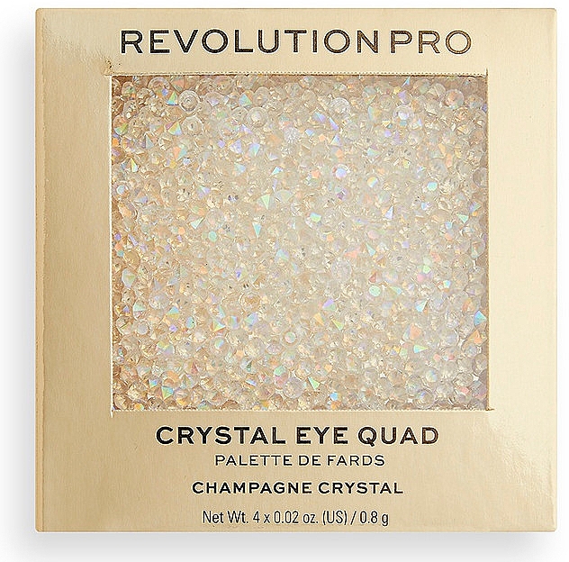 Палетка теней для макияжа - Revolution Pro Crystal Eye Quad — фото N2