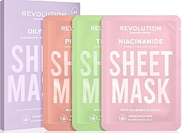 Набір масок для жирної шкіри - Revolution Skincare Oily Skin Biodegradable Sheet Mask (f/mask/3pcs) — фото N5