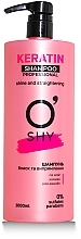 Шампунь "Блиск і випрямлення волосся" - O'Shy Keratin Professional Shampoo — фото N1