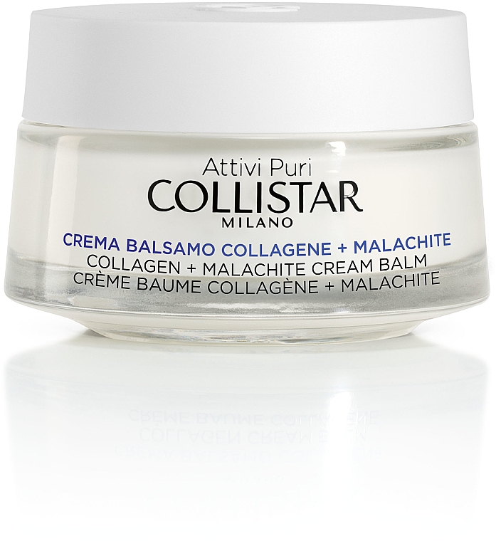 Крем-бальзам з колагеном і малахітом для обличчя - Collistar Pure Actives Collagen + Malachite Cream Balm — фото N1