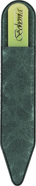 Пилочка хрустальная в чехле из кожи 99-1052, салатовая, 105мм - SPL — фото N2