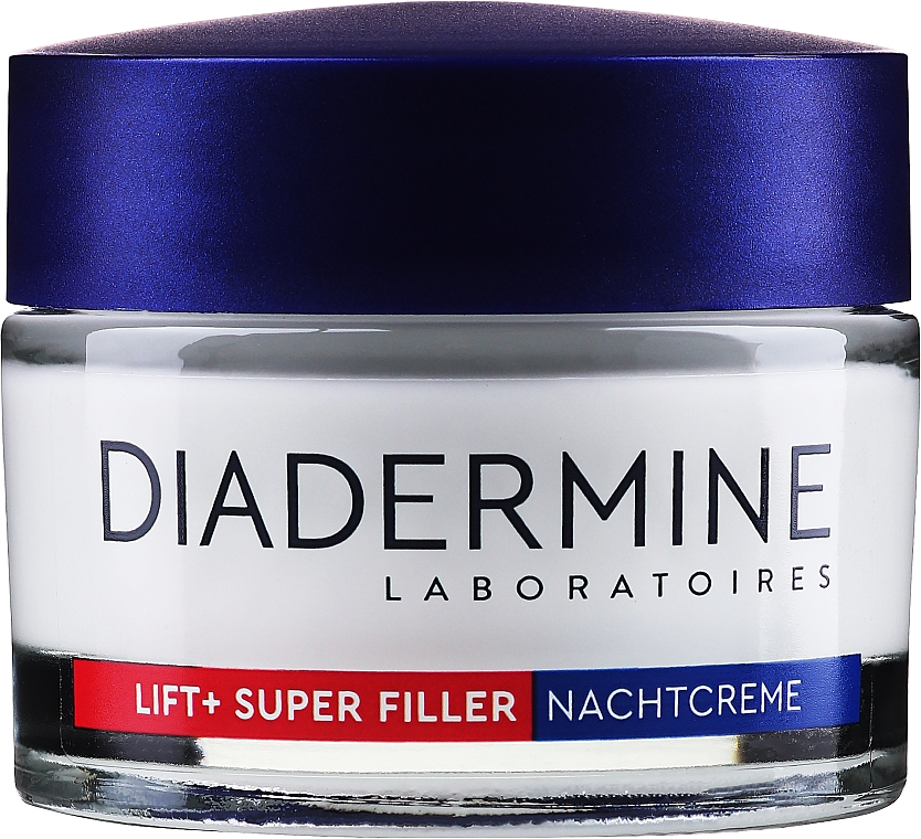 Гіалуроновий антивіковий нічний крем - Diadermine Lift+ Super Filler Hyaluron Anti-Age Night Cream
