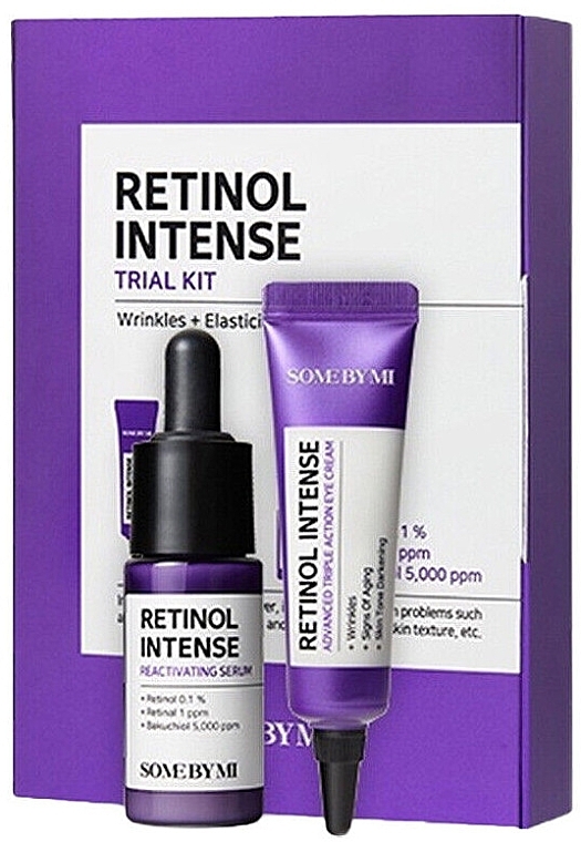 Набір мініатюр з ретинолом - Some By Mi Retinol Intense Trial Kit (serum/10ml + eye/cr/10ml) — фото N1