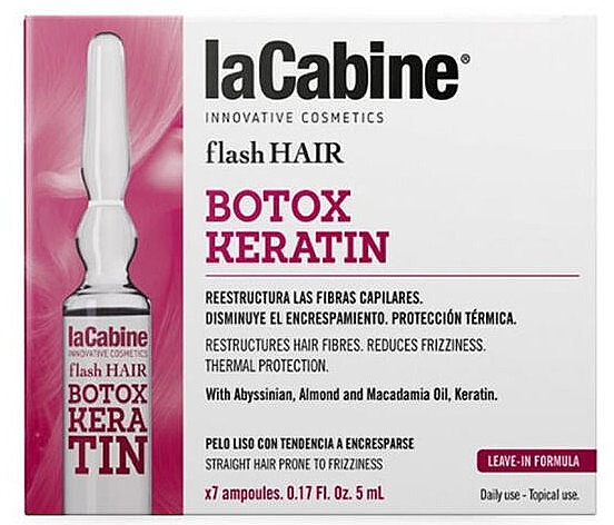 Ампулы для волос с кератином - La Cabine Botox Keratin Ampoule — фото N1