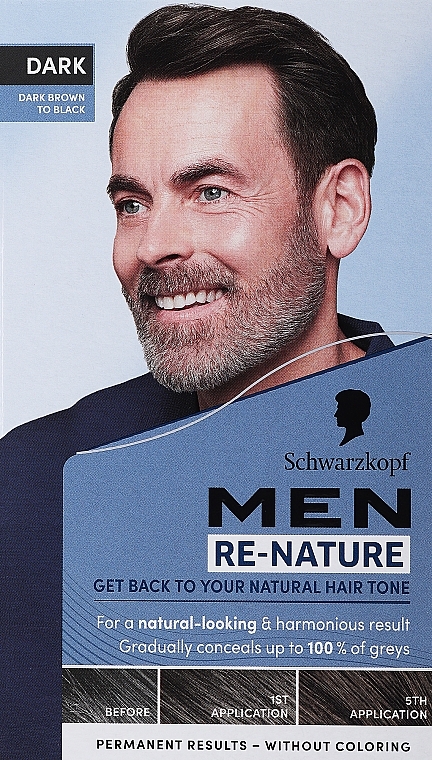 Репігментуючий крем для волосся - Schwarz Re-Nature Men Re-Pigmentation Cream — фото N1