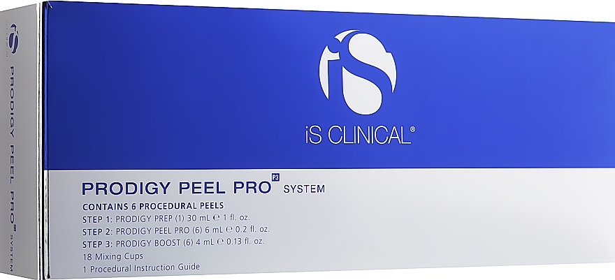 УЦІНКА Набір "Середній пілінг" - IS CLINICAL Prodigy Peel Pro (P3) System (prep/30ml + peel/6ml + boost/4ml) * — фото N1