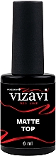 Фінішне матове покриття без липкого шару - Vizavi Professional Red Line Matte Top — фото N1