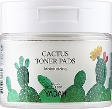 Увлажняющие салфетки для лица с кактусом - Yadah Cactus Moisturizing Toner Pads — фото N1