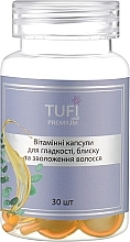 Витаминные капсулы для гладкости, блеска и увлажнения волос - Tufi Profi Premium — фото N1