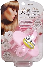 Щітка для масажу та миття голови, рожева - Vess Scalpy Shampoo Brush — фото N1