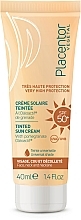 Парфумерія, косметика Сонцезахисний крем тонувальний - Placentor Vegetal Tinted Sun Cream SPF50+