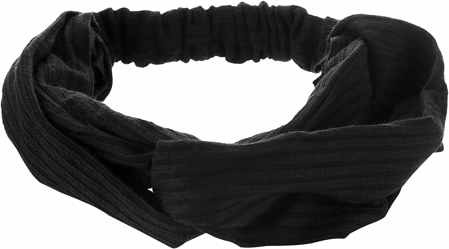 Косметическая повязка "Тюрбан", черная - Cosmo Shop — фото N1