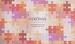 Профессиональная палетка теней для век 18 цветов - Veronni 02 — фото N2