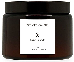 Ароматическая свеча в банке - Ambientair The Olphactory Cedar & Oud Scented Candle — фото N2