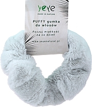 Резинка для волос, серо-зеленая - Yeye Puffy — фото N1