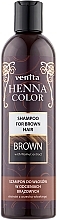 Шампунь для догляду за темним волоссям - Venita Henna Color Brown Shampoo — фото N2