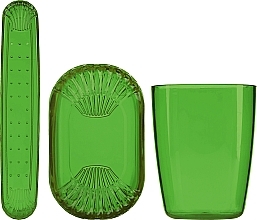 Духи, Парфюмерия, косметика Туалетный набор, 42058, прозрачно-зеленый - Top Choice Set (accessory/3pcs)