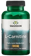 Харчова добавка "L-карнітин", 500 мг - Swanson L-Carnitine 500 mg — фото N1