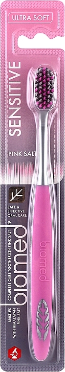 Зубная щетка, мягкая, розовая - Biomed Pink Salt — фото N1