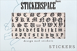 Духи, Парфюмерия, косметика Дизайнерские наклейки для ногтей "Gothic" - StickersSpace 