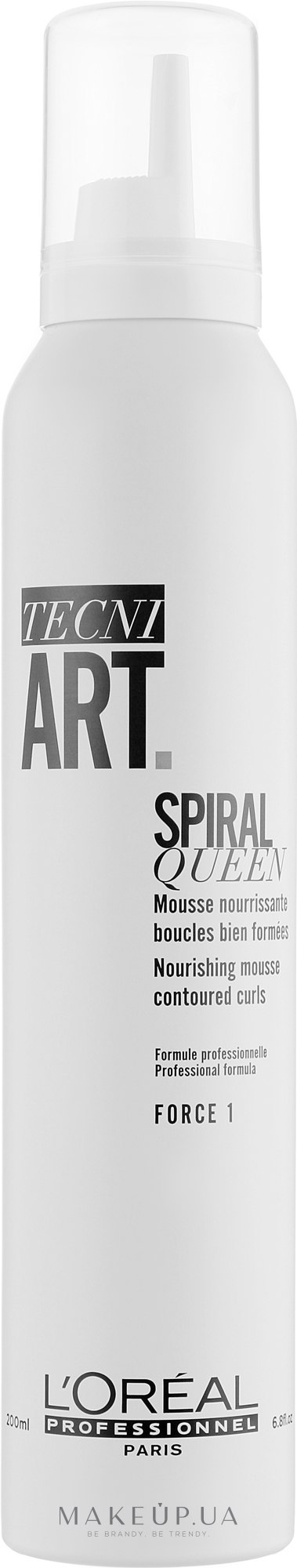 Увлажняющий мусс для подчеркивания выразительных кудрей - L'Oreal Professionnel Tecni.Art Spiral Queen Mousse — фото 200ml
