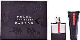 Духи, Парфюмерия, косметика Prada Luna Rossa Carbon - Набор (edt/100ml + ash/balm/100ml)