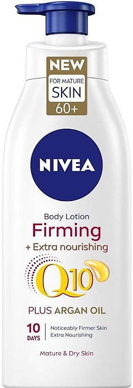 Зміцнювальний і живильний лосьйон для тіла - NIVEA Q10 60+ Firmiing Body Lotion — фото N1