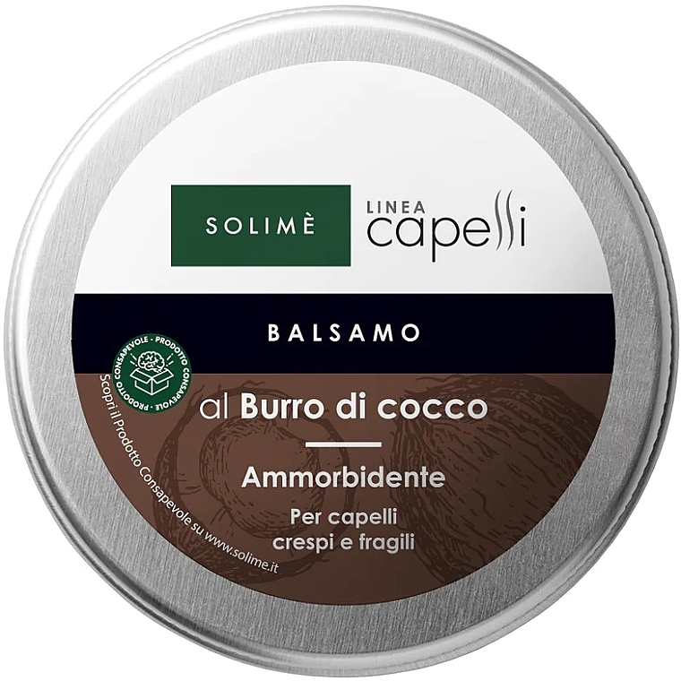 Кондиционер для волос с кокосовым маслом - Solime Capelli Coconut Butter Conditioner — фото N1