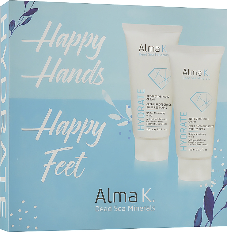 Набір для догляду за руками й ступнями - Alma K. Happy Hands Happy Feet Kit (h/cr/100ml + f/cr/100ml) — фото N6