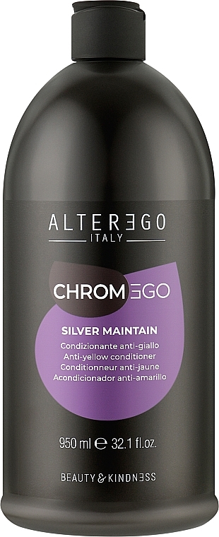 Кондиционер для светлых и седых волос - Alter Ego ChromEgo Silver Maintain Conditioner — фото N3