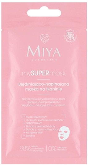 Укрепляющая подтягивающая тканевая маска для лица - Miya Cosmetics MYSUPERmask Firming Facial Mask  — фото N1