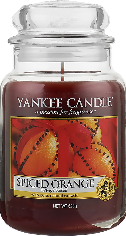 Свеча в стеклянной банке - Yankee Candle Spiced Orange  — фото N2