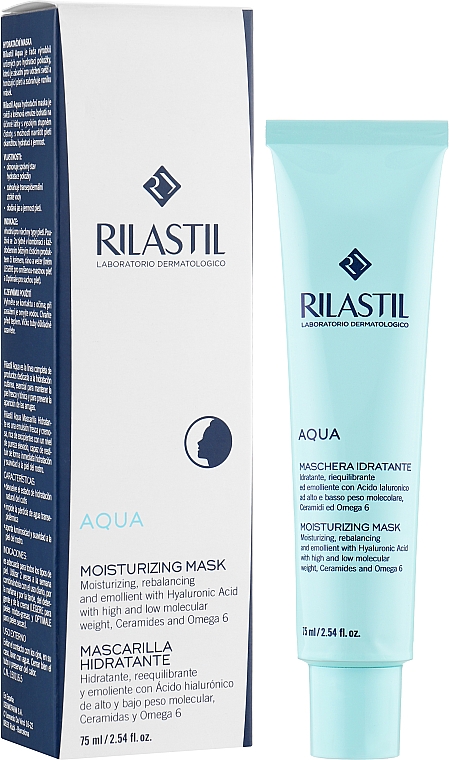 Маска для відновлення водного балансу шкіри обличчя - Rilastil Aqua Maschera Idratante — фото N2