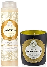 Набор - Nesti Dante Luxury Gold (liquid/300ml + candle/160g) — фото N1