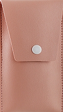 Набір пензликів у чохлі-гаманці CS-206P, персиковий - Cosmo Shop — фото N2