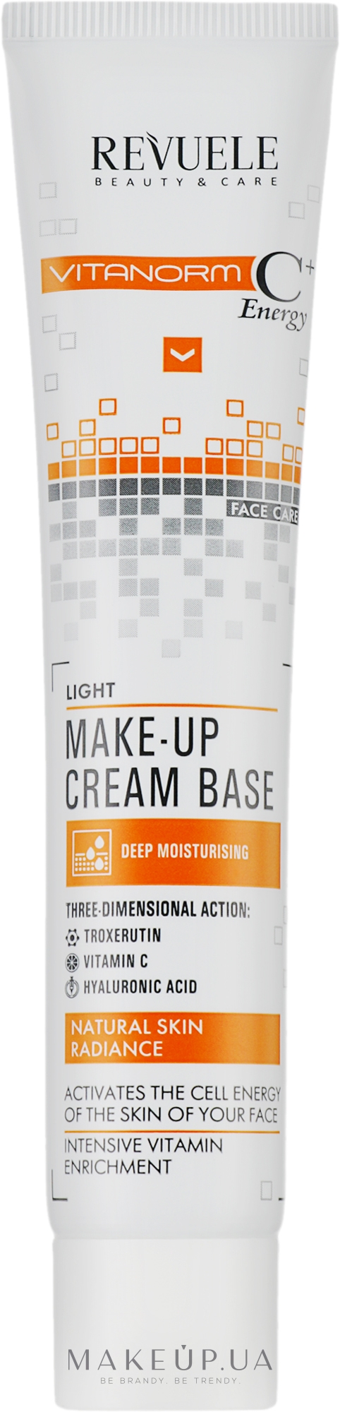 Крем-база під макіяж - Revuele Vitanorm C+ Make-up Cream Base - Light — фото 50ml