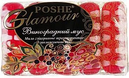Гліцеринове транспарантне мило "Виноградний мус" - Poshe Glamour — фото N3