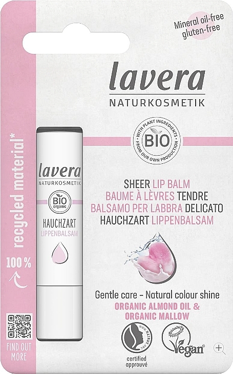 Бальзам для губ - Lavera Sheer Lip Balm — фото N1