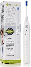 Электрическая отбеливающая зубная щетка, белая/серебро - Beconfident Sonic Whitening Electric Toothbrush White/Silver — фото N1