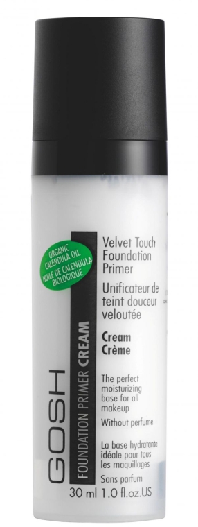 Основа под макияж белая - Gosh Copenhagen Velvet Touch Foundation Primer Cream