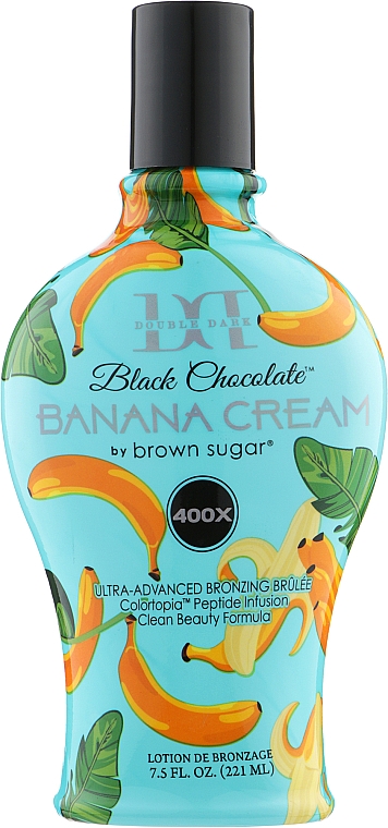 Крем для солярію для яскравого вираженого бронзового відтінку - Tan Incorporated Banana Cream 400x Double Dark Black Chocolate — фото N2