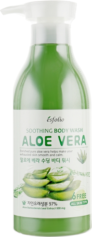 Гель для душа с алоэ - Esfolio Aloe Vera Soothing Body Wash — фото N1