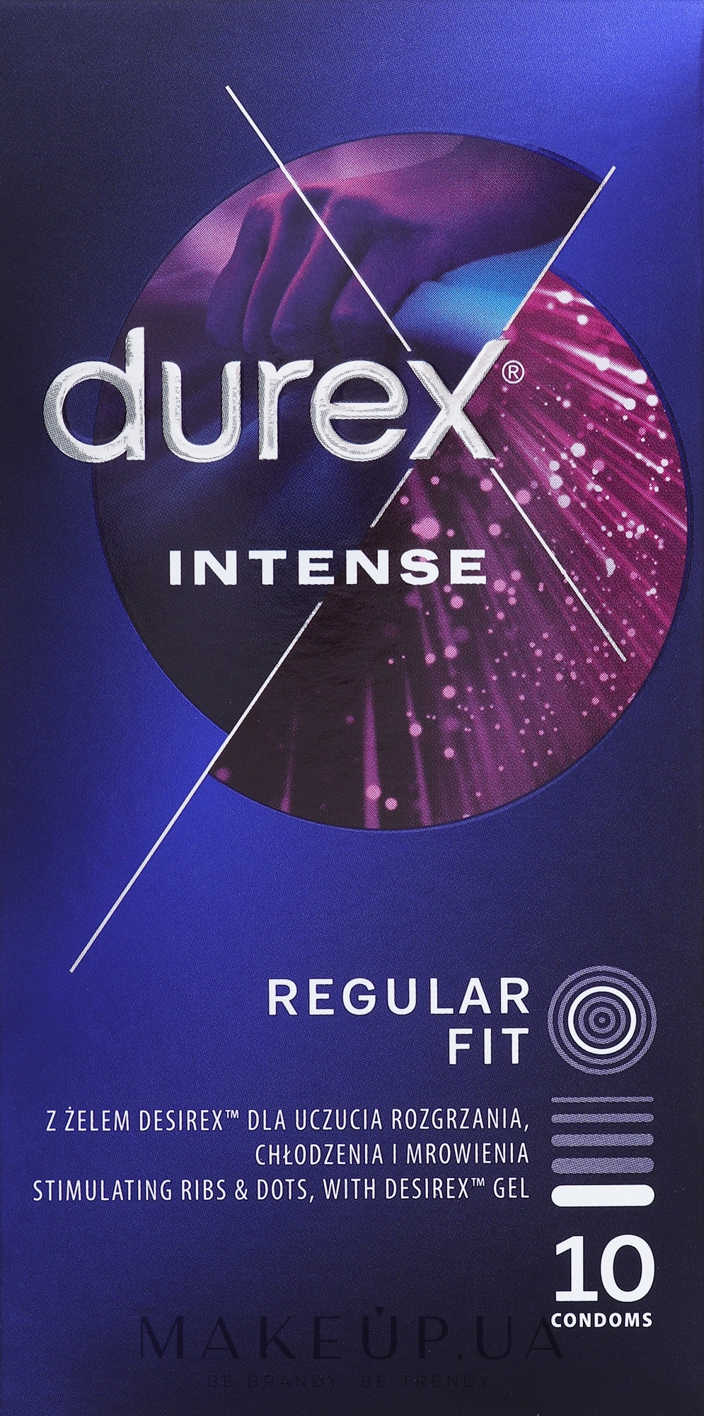 Презервативы рельефные, 10 шт - Durex Intense Orgasmic — фото 10шт